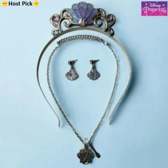 Disney Other - DISNEY Princess Ariel Little Mermaid Costume Set - Tiara, Necklace & Earrings